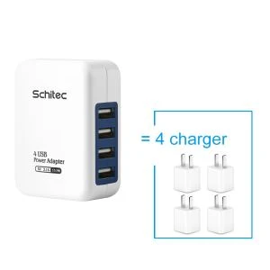 Smart Lading 4 Port Micro Usb Home Wall Charger Adapter