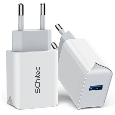 Dobbel usb vegglader for telefon